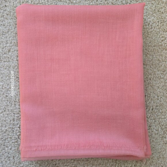 Ovcio Featherlight Cashmere Scarf in Azalea Pink - Picture 8 of 12